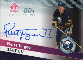 2019-20 SP Authentic - Sign of the Times 1980s (80s) #ST80-PT Pierre Turgeon Front