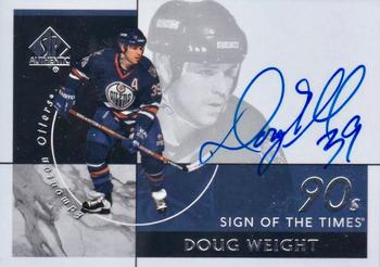 2019-20 SP Authentic - Sign of the Times 1990s (90s) #ST90-DW Doug Weight Front