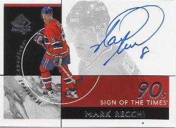 2019-20 SP Authentic - Sign of the Times 1990s (90s) #ST90-MR Mark Recchi Front