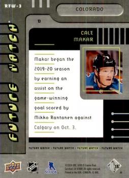 2019-20 SP Authentic - 1999-00 Retro Future Watch #RFW-3 Cale Makar Back