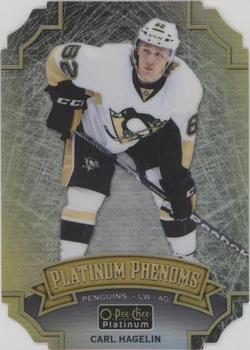 2016-17 O-Pee-Chee Platinum - Platinum Phenoms Cracked Ice Die Cuts #OPP-CH Carl Hagelin Front