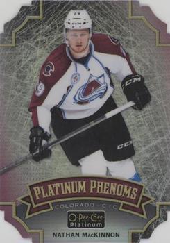 2016-17 O-Pee-Chee Platinum - Platinum Phenoms Cracked Ice Die Cuts #OPP-NM Nathan MacKinnon Front