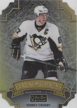 2016-17 O-Pee-Chee Platinum - Platinum Phenoms Cracked Ice Die Cuts #OPP-SC Sidney Crosby Front