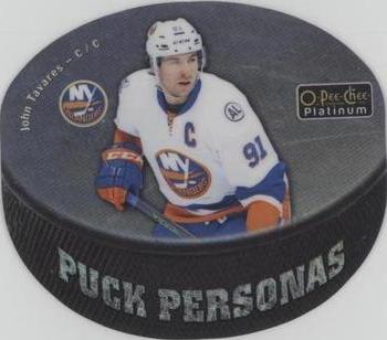 2016-17 O-Pee-Chee Platinum - Puck Personas Cracked Ice Die Cuts #PP-4 John Tavares Front