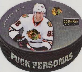 2016-17 O-Pee-Chee Platinum - Puck Personas Cracked Ice Die Cuts #PP-7 Patrick Kane Front