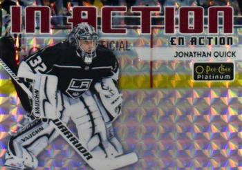 2018-19 O-Pee-Chee Platinum - In Action Mosaic #IA-3 Jonathan Quick Front