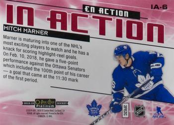 2018-19 O-Pee-Chee Platinum - In Action Mosaic #IA-6 Mitch Marner Back