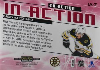 2018-19 O-Pee-Chee Platinum - In Action Mosaic #IA-7 Brad Marchand Back