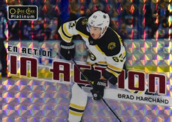 2018-19 O-Pee-Chee Platinum - In Action Mosaic #IA-7 Brad Marchand Front