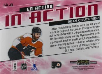 2018-19 O-Pee-Chee Platinum - In Action Mosaic #IA-8 Sean Couturier Back