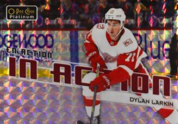 2018-19 O-Pee-Chee Platinum - In Action Mosaic #IA-11 Dylan Larkin Front
