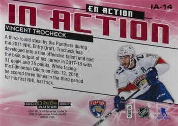 2018-19 O-Pee-Chee Platinum - In Action Mosaic #IA-14 Vincent Trocheck Back