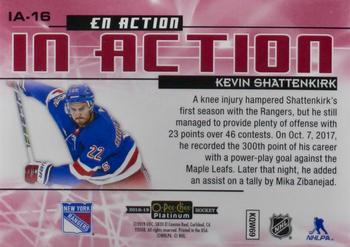 2018-19 O-Pee-Chee Platinum - In Action Mosaic #IA-16 Kevin Shattenkirk Back