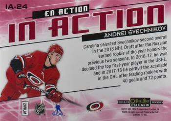2018-19 O-Pee-Chee Platinum - In Action Mosaic #IA-24 Andrei Svechnikov Back