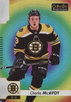 2017-18 O-Pee-Chee Platinum - Rainbow Color Wheel Photo Variations #PV-9 Charlie McAvoy Front
