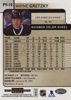 2017-18 O-Pee-Chee Platinum - Rainbow Color Wheel Photo Variations #PV-10 Wayne Gretzky Back