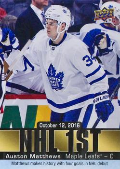 2016-17 Upper Deck - NHL Firsts Achievements #NF-23V Auston Matthews Front