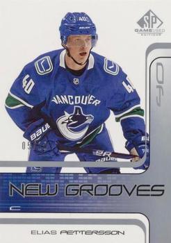 2018-19 SP Game Used - New Grooves Achievements #NG-1 Elias Pettersson Front