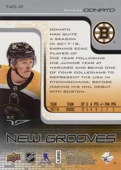 2018-19 SP Game Used - New Grooves Achievements #NG-2 Ryan Donato Back