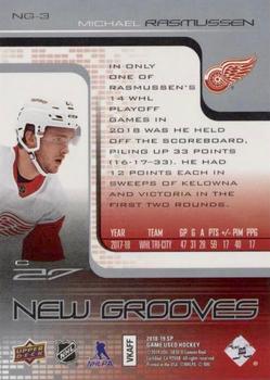 2018-19 SP Game Used - New Grooves Achievements #NG-3 Michael Rasmussen Back