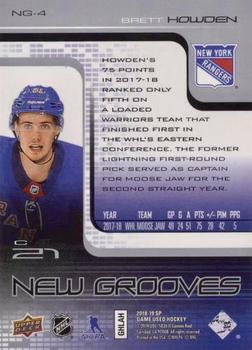 2018-19 SP Game Used - New Grooves Achievements #NG-4 Brett Howden Back