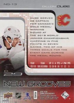 2018-19 SP Game Used - New Grooves Achievements #NG-13 Dillon Dube Back