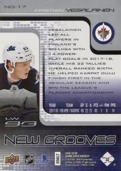 2018-19 SP Game Used - New Grooves Achievements #NG-17 Kristian Vesalainen Back