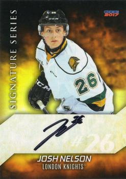 2016-17 Choice London Knights (OHL) Signature Series - Autographs #16 Josh Nelson Front