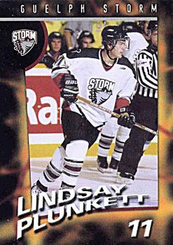 1998-99 Guelph Storm (OHL) #11 Lindsay Plunkett Front