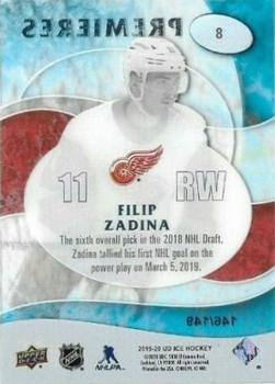 2019-20 Upper Deck Ice - Ice Premieres Retro #8 Filip Zadina Back