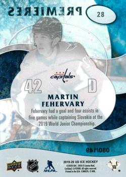 2019-20 Upper Deck Ice - Ice Premieres Retro #28 Martin Fehervary Back