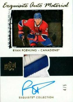 2019-20 Upper Deck Ice - Exquisite Collection 2003-04 Rookie Auto Patch Tribute Gold #03T-RP Ryan Poehling Front