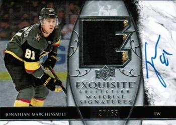2019-20 Upper Deck Ice - Exquisite Collection Material Signatures #EMS-JM Jonathan Marchessault Front
