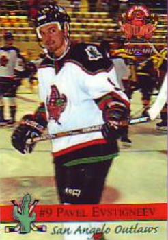 1999-00 San Angelo Outlaws (WPHL) #14 Pavel Yevstigneyev Front