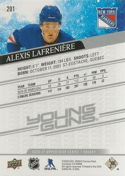 2020-21 Upper Deck #201 Alexis Lafreniere Back