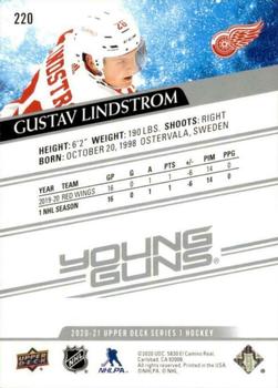 2020-21 Upper Deck #220 Gustav Lindstrom Back