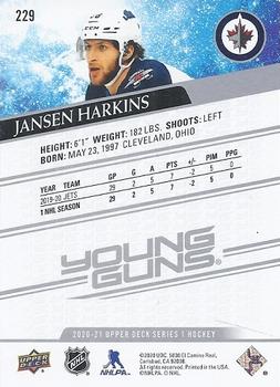 2020-21 Upper Deck #229 Jansen Harkins Back
