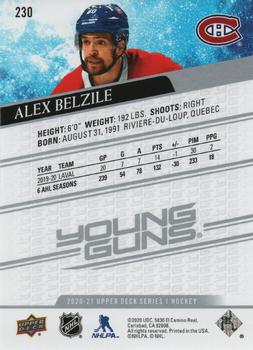 2020-21 Upper Deck #230 Alex Belzile Back