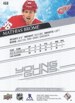 2020-21 Upper Deck #468 Mathias Brome Back