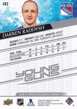 2020-21 Upper Deck #483 Darren Raddysh Back