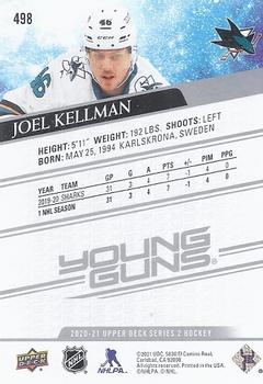 2020-21 Upper Deck #498 Joel Kellman Back