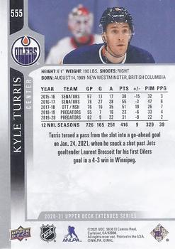 2020-21 Upper Deck #555 Kyle Turris Back