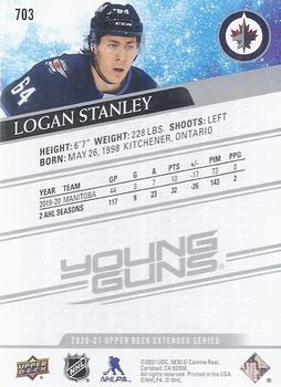 2020-21 Upper Deck #703 Logan Stanley Back