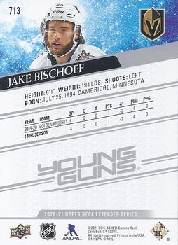 2020-21 Upper Deck #713 Jake Bischoff Back