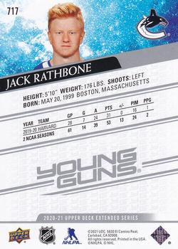 2020-21 Upper Deck #717 Jack Rathbone Back