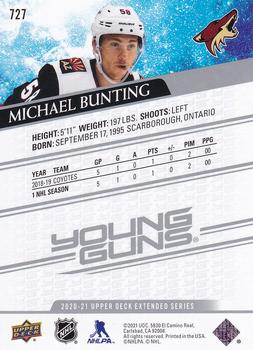 2020-21 Upper Deck #727 Michael Bunting Back