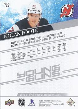 2020-21 Upper Deck #729 Nolan Foote Back