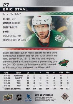 2019-20 SP #27 Eric Staal Back