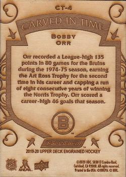 2019-20 Upper Deck Engrained - Carved in Time #CT-4 Bobby Orr Back