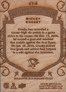 2019-20 Upper Deck Engrained - Carved in Time #CT-5 Sidney Crosby Back